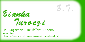 bianka turoczi business card